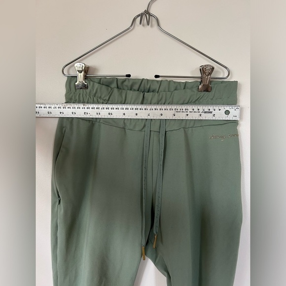 Gymshark Whitney Simmons Jogger Pants Women Size S Fitted Ruched Moss Green​ - Picture 11 of 13